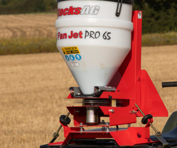 Gros plan Fan Jet Pro 65 - Stocks AG - Epandeur centrifuge